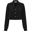 ONLY Short Shirt Onljane Life L/S-Maglietta a Maniche Corte Oregon Wvn Donna