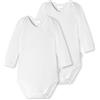 Schiesser Set di Biancheria Intima Unisex per Neonati e Bambini (Confezione da 2), Bianco_173474