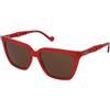 LIU JO LJ780S 600 | Occhiali da Sole Graduati o Non Graduati | Plastica | Quadrati | Rosso, Trasparente | Adrialenti