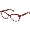 LIU JO LJ2771R 608 | Occhiali da Vista Graduati | Plastica | Cat Eye, Ovali / Ellittici | Trasparente, Bordeaux | Adrialenti