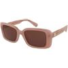 MAX&Co. MO0162 74E | Occhiali da Sole Graduati o Non Graduati | Plastica | Rettangolari | Rosa | Adrialenti