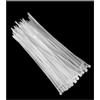 Menylon Fascette fermacavi bianche, confezione da 100, 250 mm x 4 mm, trasparenti, con resistenza alla trazione di 18,1 kg, fascette autobloccanti in nylon per casa, ufficio, giardino