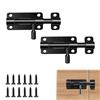 fuxunamz Chiavistello Porta in Acciaio Inox - 2 Pezzi Catenaccio Porta 4 Pollici - Chiavistello per Porta in Legno Con Viti, Serratura Porta Cancello Esterno e Interni Per Porte,Camera Letto,Recinzio,Giardino