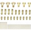 Wvxilyr 25 Pezzi Kit di Ganci Cornice per Pareti Dure, Immagine Ganci, Ganci per Quadri Muro, Ganci in metallo per Quadri, per Appendere Quadri, Specchi e Decorazioni su Diverse Superfici