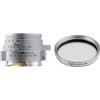 LIGHT LENS LAB M 50 mm f/2 per Leica M con set di filtri = argento =