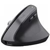 Trust Bayo+ Mouse Verticale Wireless Bluetooth + RF 2.4GHz, Nero