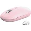 Trust Seron Mouse Wireless con Rotellina Ultra Rapida, Rosa