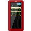 Cecotec Cantina da vino 18 Bottiglie Bolero GrandSommelier Origin 18 Hit Red. Cantina per vino retrò, rosso, 18 bottiglie, No Frost, compressore, LED, 5-20 ºC