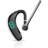 Yunseity Auricolare Bluetooth Singolo, Auricolare Bluetooth 5.3 Singolo Auricolare, Auricolare Wireless con Doppio Microfono a Cancellazione del Rumore, Display a LED, per Guida, Sport