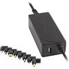 NGS W-45W - Caricatore Universale Automatico 45 W per Laptop, Alimentatore con Uscita USB 5V-2A e 8 Adattatori Compatibili con HP, dell, ASUS, Lenovo, Acer