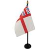 AZ FLAG Bandiera da Tavolo Insegna bianca britannica 15x10 cm Base Plastica