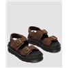 DR. MARTENS Dr.Martens Sandali Zebzag in pelle Nabuk con platform Marrone seppia Donna