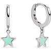 SINGULARU Orecchini da donna Star Sky Enamel Argento