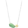THUN - Collana con pietra e fiore - ceramica, metallo - Collezione Dedicato a te - 40 + 5 cm