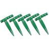 DIYEAH Piantatore Manuale Giardino Strumento Foratura Suolo 5 Pezzi per Semina e Trapianto in Plastica Verde
