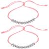 PATIKIL Contatore Punteggio Golf Perline 2 Pezzi Rosa Corallo | Facili da Regolare, Accessori da Golf per Uomo Donna Conteggio Colpi