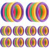 Yardwe Gioco di Lancio e Allenamento di Agilità Anelli per Bottiglie 60 Pezzi in Plastica Design Ergonomico, Accessori per Ring Toss, Adatto a Giochi All'aperto per Ragazzi e Adulti