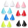 GZRXIOUS 14 PCS Corna Diavolo Casco Moto, Decorazione Casco Moto 7 Colori | Corna Diavolo Casco Moto In Plastica, Accessori Casco Moto Donne Uomini, Decorazione Casco Moto Con Ventosa E Adesivi Rotondi