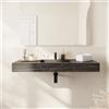 Parama Lavabo sospeso in hpl 120cm effetto marmo scuro | Baikal