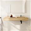 Parama Lavabo sospeso con vasca a destra in hpl 100cm rovere miele | Baikal