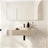 Parama Lavabo sospeso in hpl 80cm effetto cemento | Baikal