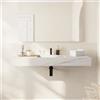 Parama Lavabo sospeso in hpl 120cm effetto marmo calacatta | Baikal