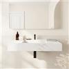 Parama Lavabo sospeso in hpl 100cm effetto marmo calacatta | Baikal