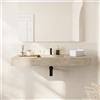Parama Lavabo sospeso in hpl 120cm effetto cemento | Baikal