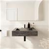 Parama Lavabo sospeso in hpl 60cm effetto marmo scuro | Baikal