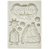 Stamperia Stampo in silicone per colata Songs of the Sea Adventure, 8 motivi 20 x 25 cm