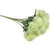 ReachMall Fiori di dente di leone, 10 palline di fiori di plastica da 26 cm, verdi artificiali, per matrimoni, casa, feste, colore bianco