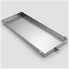 KAXLDHH Vaschetta Condensa per Condizionatore in Acciaio Inox con Tubo, Vassoio di Scarico Étanche per Unità Esterna Split 1-2P, Raccoglitore Acqua Aria Condizionata(40x50cm)