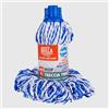 La Briantina Ricambio Mop Treccia Twist in Microfibra 180 g - Efficace e Resistente per Ogni Pavimento - Filetto universale, 30 cm