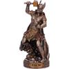 Nemesis Now Statua di dio in bronzo con mitologia norrena, altezza 8,5 cm, realizzata in resina di alta qualità, sapientemente dipinta a mano, dio Thor del tuono e del fulmine