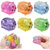 BAISHUWU 6 Pezzi Glitter Animale Squishy Toy, Glitter Squishys Animale, Fidget Toys per Adulti, Squishys A Forma Di Animales Glitterati, Divertente Giocattolo Antistress Fidget Animales, per Ufficio, Scuola