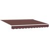 Roanoer Tessuto di ricambio per tenda da sole, marrone, 3,5 x 2 m, robusto tessuto per tenda da sole in poliestere 240 GSM, telo di ricambio per tende da sole con braccio articolato, tessuto di