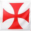 AZ FLAG Bandiera Templari Ordine del Tempio 90x90 cm Poliestere 100D Asola