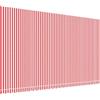 Roanoer Tenda da sole a righe rosse e bianche, 6 x 3,5 m (telo 580 x 345 cm), in poliestere con rivestimento in poliuretano, tessuto di ricambio resistente per balcone e terrazza