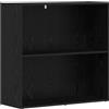 Qnhdfrt Libreria 80x30x76,5 cm Scaffale Legno Ingegnerizzato Rovere Nero | Mobile scaffale autoportante per soggiorno con ripiani regolabili e capacità di carico fino a 60 kg.