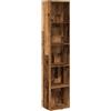 Qnhdfrt Libreria a Colonna 40x30x189 cm Truciolato Legno Antico