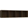 vidaXL Libreria/Mobile TV Rovere Marrone 143x30x36cm Legno Multistrato