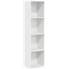 Qnhdfrt Libreria Bianca 40x30x152 cm, Scaffale in Legno Multistrato