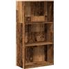 Qnhdfrt Libreria Verticale in Truciolato Legno Antico 60x30x114 cm