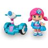 Pinypon PINY INSTITUTE OF NEW YORK - PINY Dareway con personaggio di Michelle con il suo dareway blu, con accessori, per bambine/i e bambine dai 4 anni, Famosa, (PNP01100)