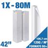 DIPLOT Carta Plotter White Back Speed Jet 120g - Rotolo Extra Large 42 (106,7 cm x 80 m) - Anima 76 mm