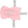 TOPINCN Sedile per Vasca da Bagno, Fissaggio Cuscino per Sedile per Bagnetto Galleggiante Regolabile per Neonato per Bagno (Orso rosa)