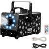 VEVOR Macchina per la Neve, 900W Macchina per Produzione di Neve Portatile Sospesa con Luce Ambientale, con Telecomando Wireless e Serbatoio del Liquido da 1L, Uso da Esterno per Feste di Natale