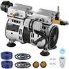 VEVOR Kit Sistema di Aerazione del Laghetto Kit Pompa Aria Aerazione per Stagni Compressore 550 W Lunghezza del Tubo d'Aria 30,5 m con Piastra Diffusore, Set di Ossigenatore Acqua