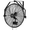 VEVOR Ventilatore da Parete Industriale, 450 mm, Ventilatore a Muro, Non Oscillante, IP44, 3 Velocità, Flusso d'Aria Potente, Angolo Regolabile, per Officine, Garage, Palestre e Ambienti Commerciali
