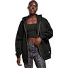 Urban Classics Ladies Oversized Zip Hoodie Donna Felpa Jogging Verde Oliva Taglia Extra